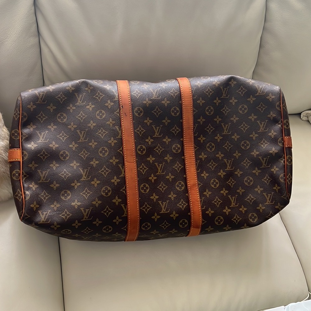 Louis Vuitton Travel Bag Keepall Bandouliere 55 Brown Monogram - Picture 11 of 16